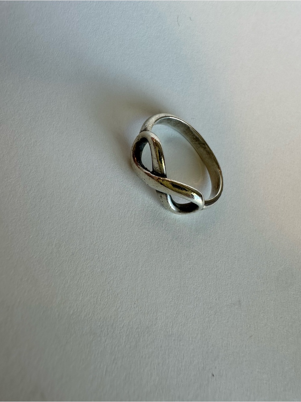 James Avery Silver Infinity Twist Ring - Minimal Metal Band